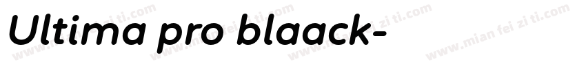 Ultima pro blaack字体转换